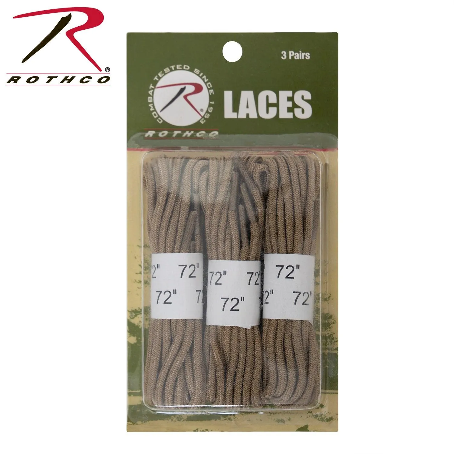 72" Boot Laces - 3 Pack