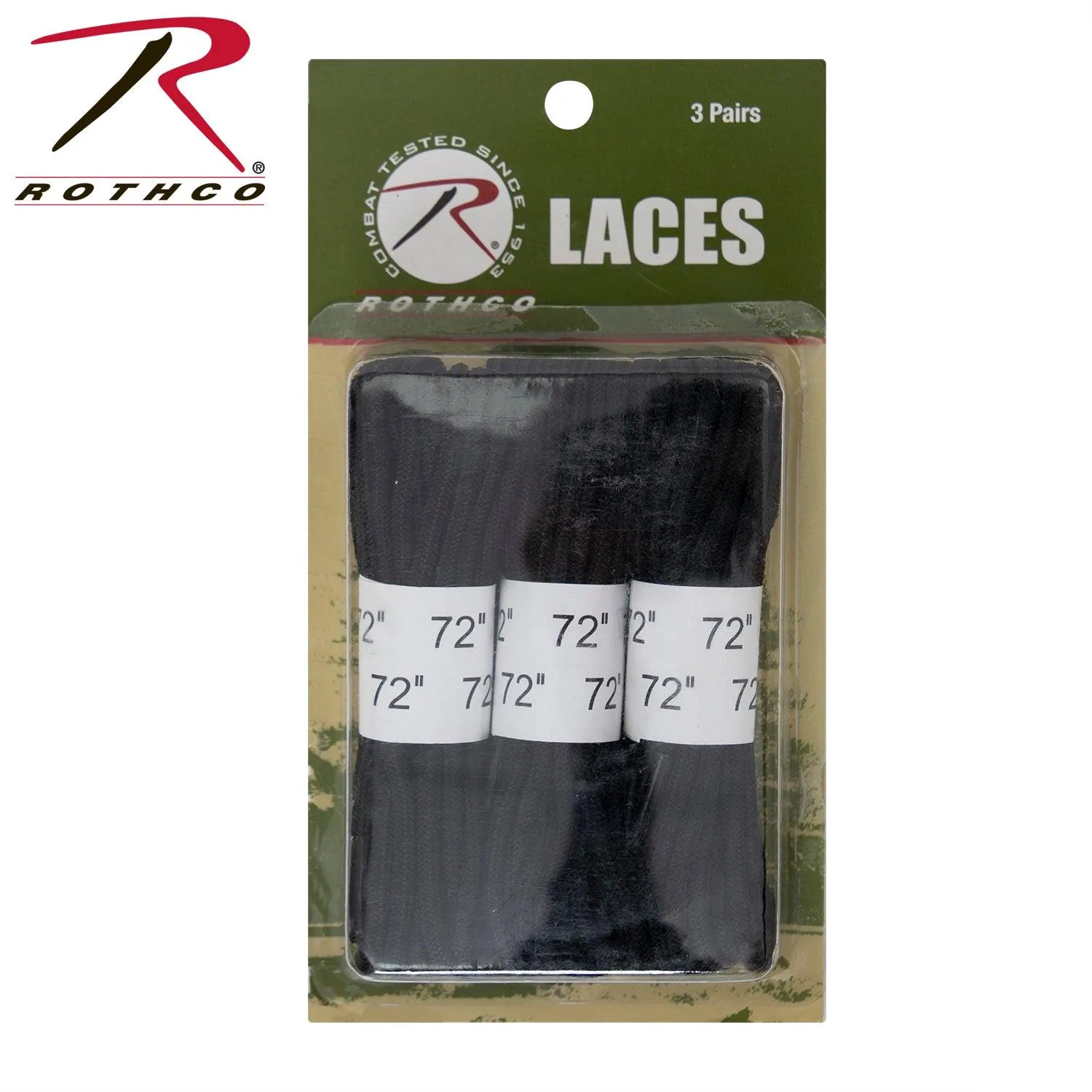 72" Boot Laces - 3 Pack