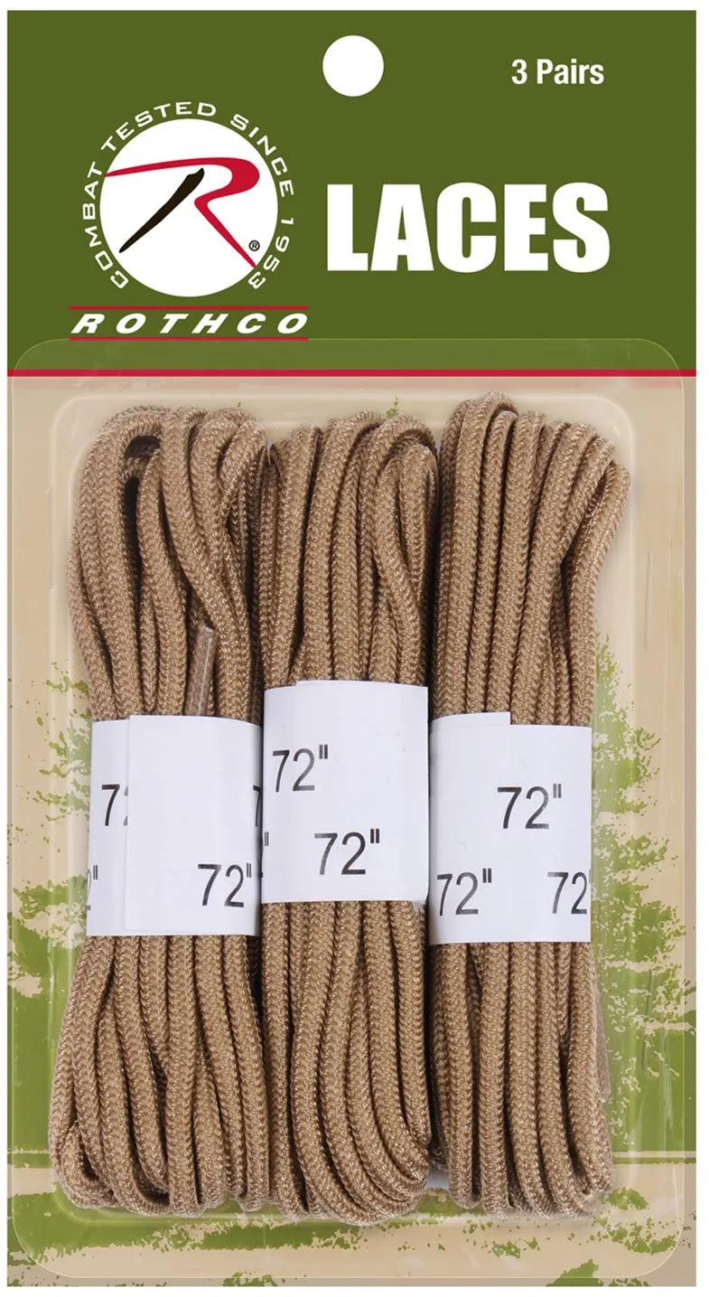 72" Boot Laces - 3 Pack
