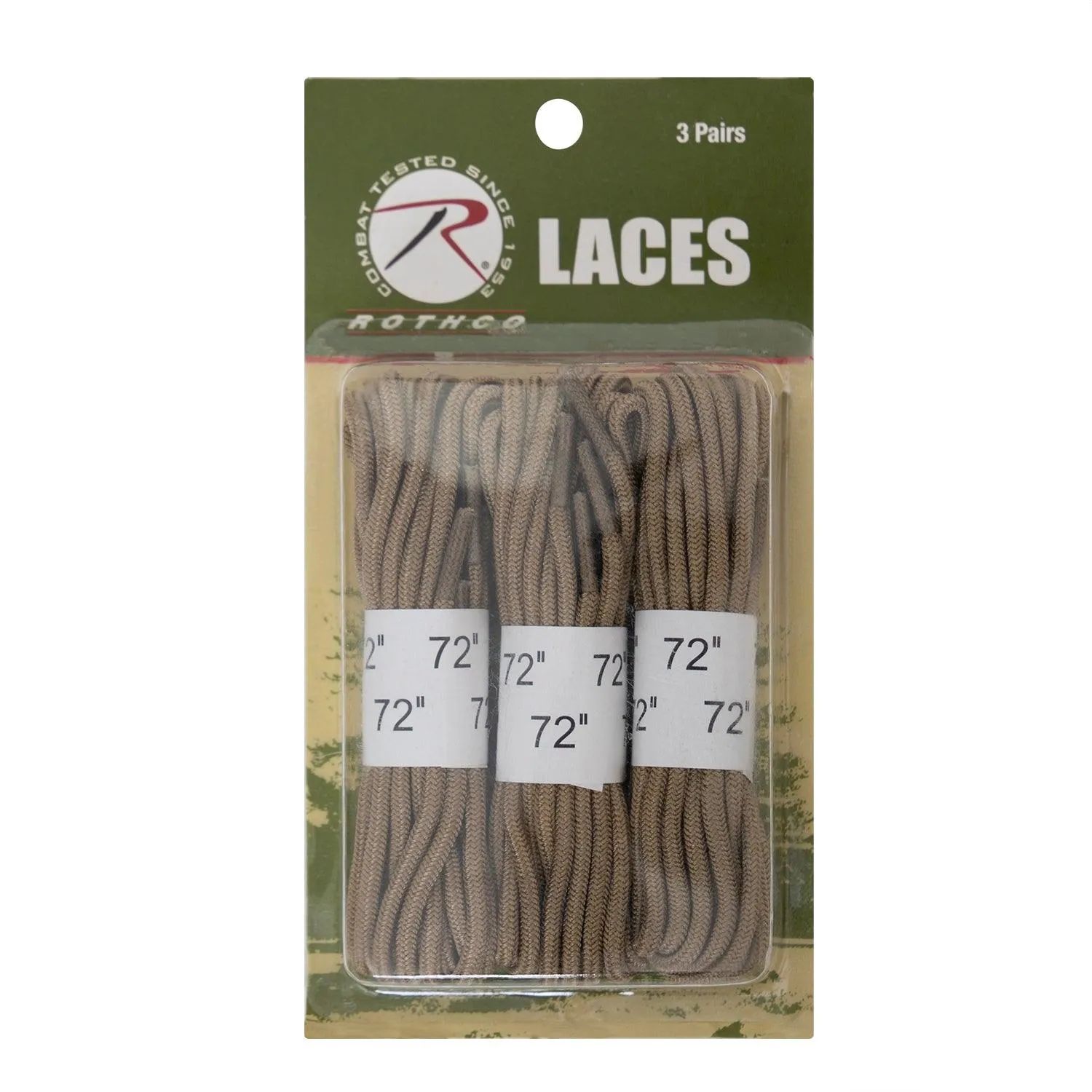 72" Boot Laces - 3 Pack