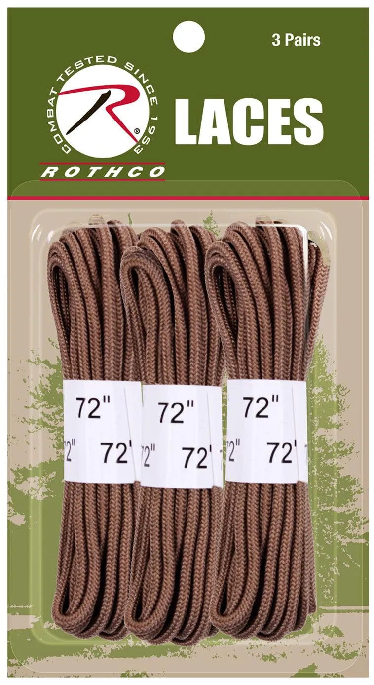 72" Boot Laces - 3 Pack