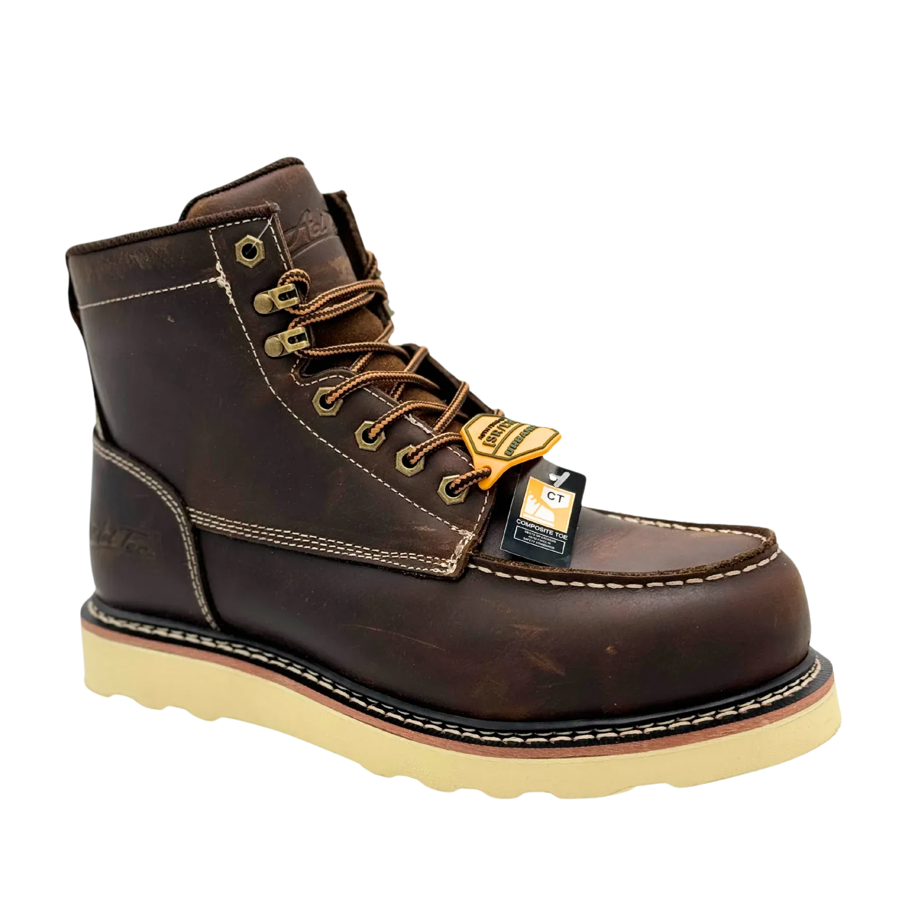 AD TEC - MEN'S 6" NON-SLIP WEDGE WORK BOOT - 9255DB