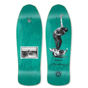 Black Label 10" JOHN AND JEFF FOREVER AQUA STAIN Shaped Skateboard Deck