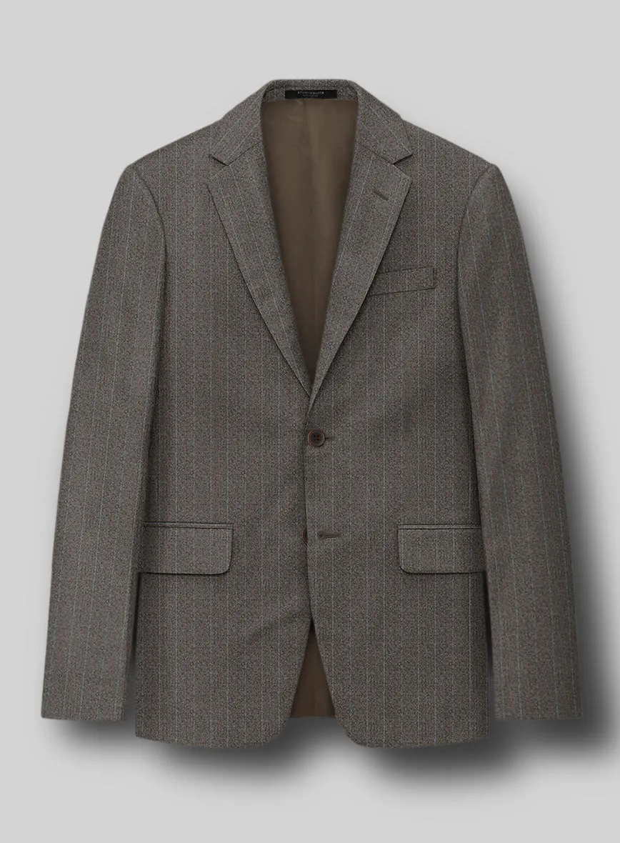 Caccioppoli Dapper Dandy Tafa Brown Wool Suit