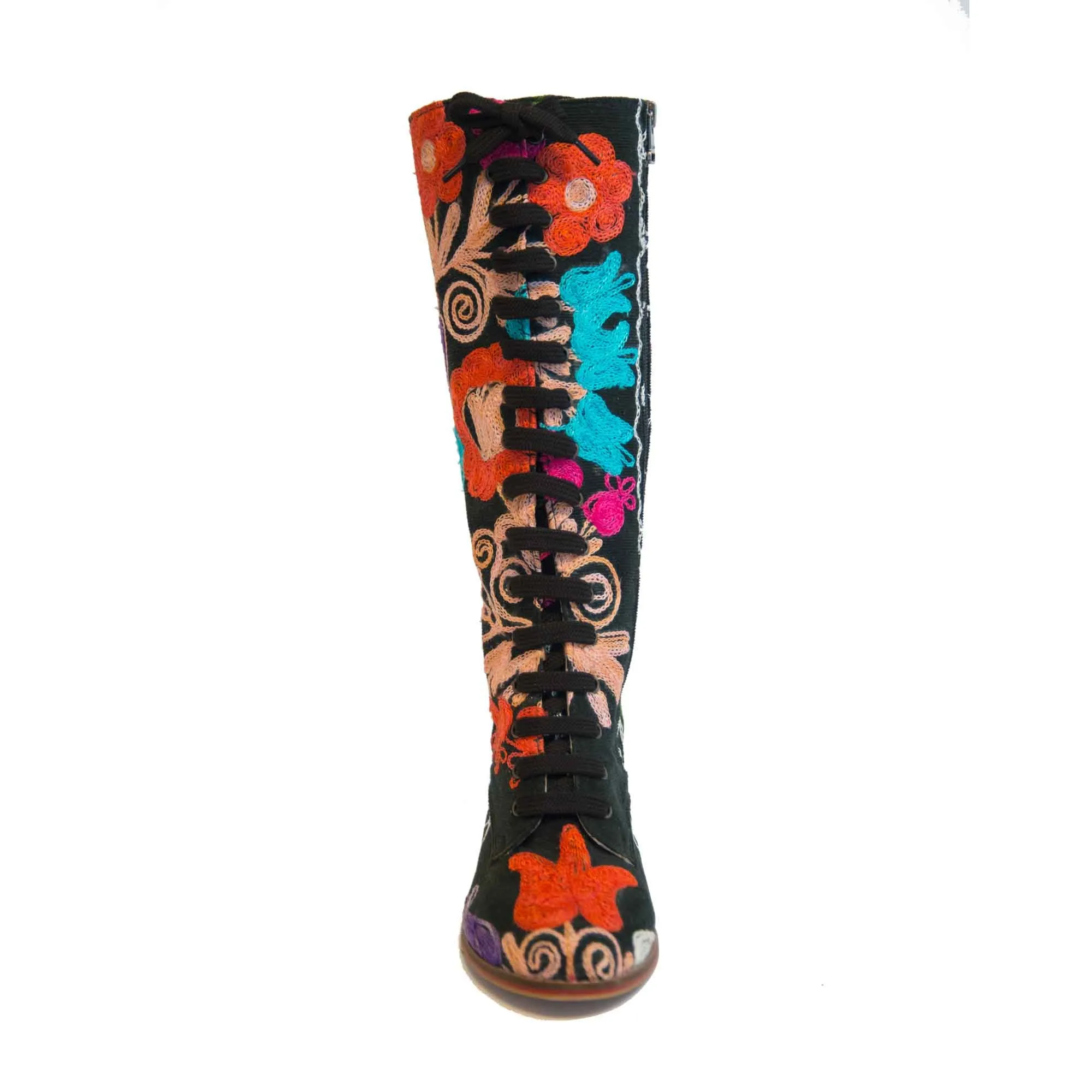 Carmel Tall Lace Up Suzani