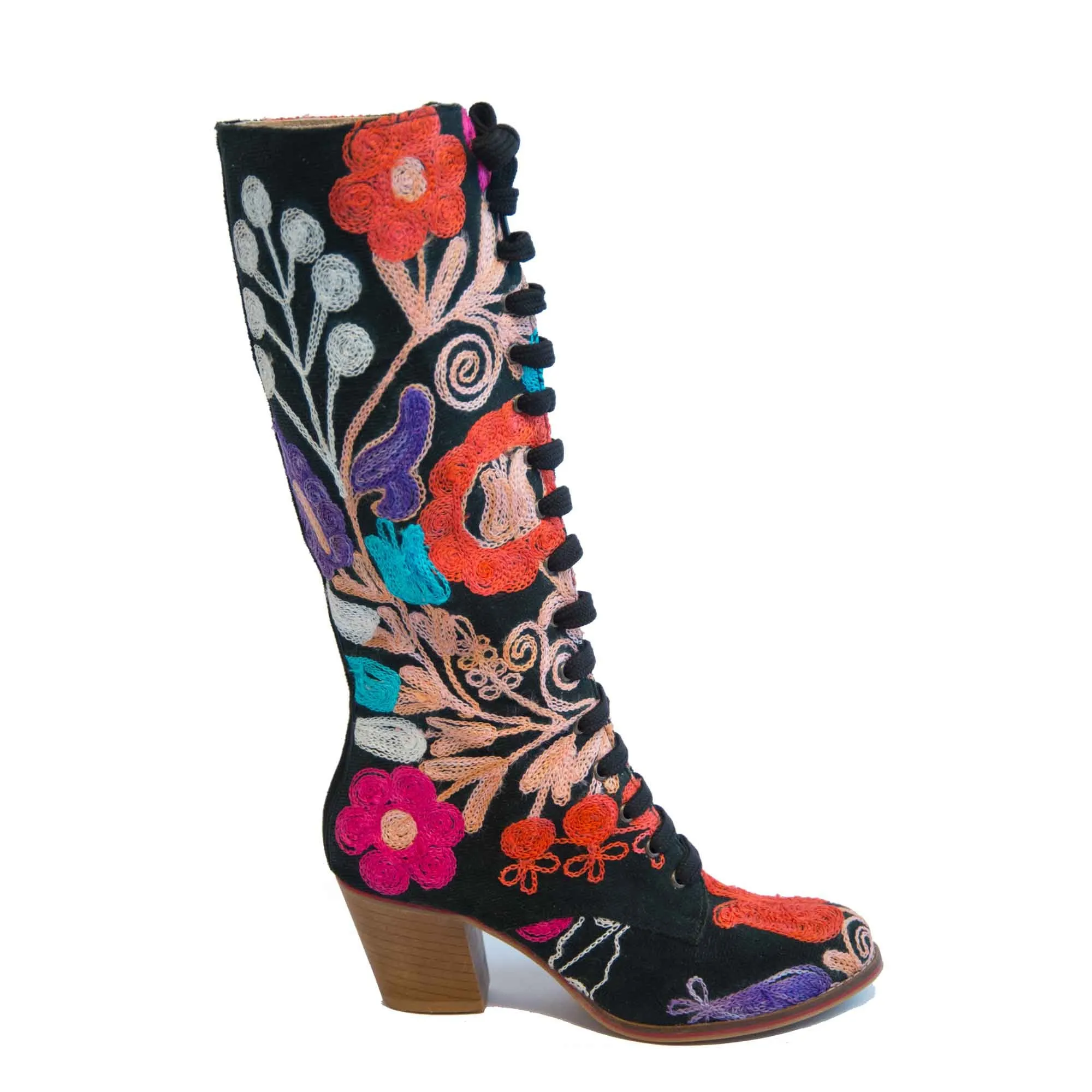 Carmel Tall Lace Up Suzani
