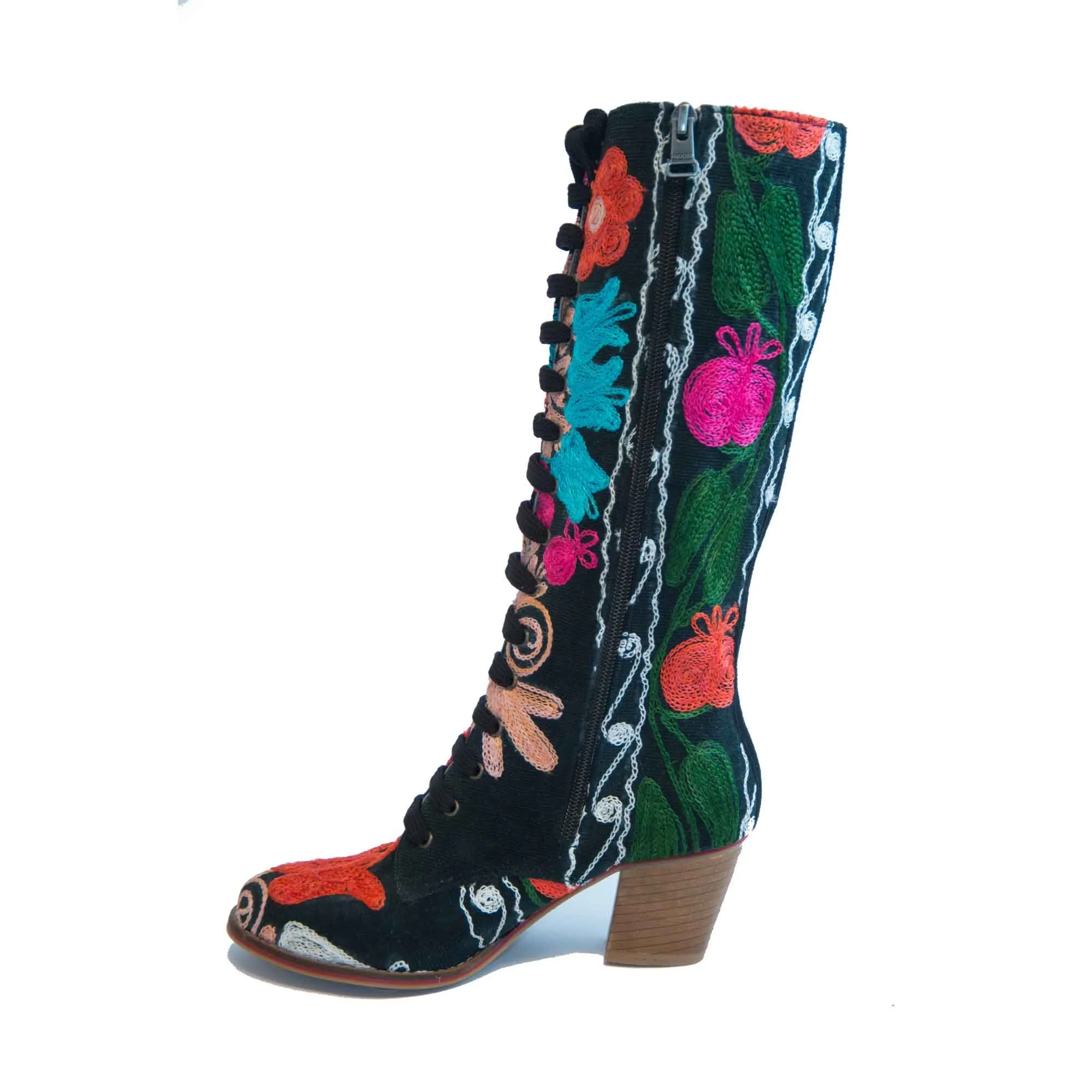 Carmel Tall Lace Up Suzani