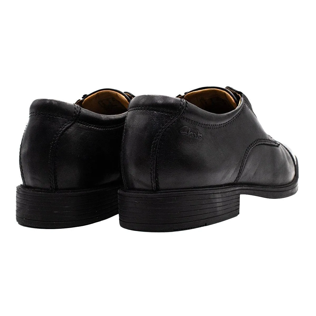 Clarks Collection By Formal Lace Ups Leather Black Colour For Men