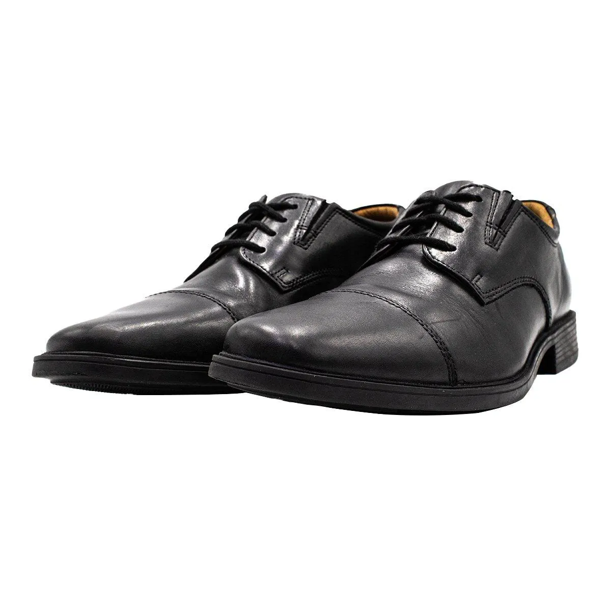 Clarks Collection By Formal Lace Ups Leather Black Colour For Men