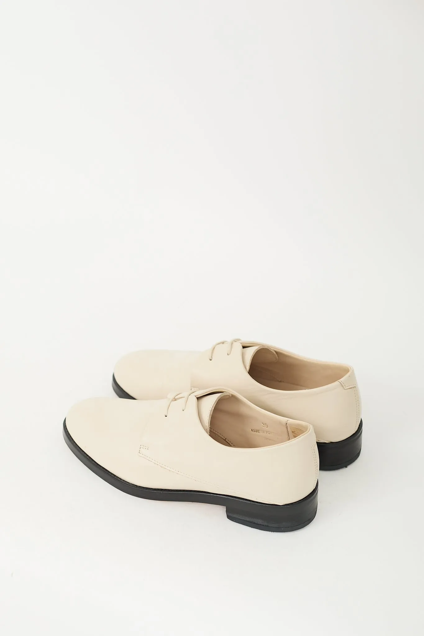 Cream Leather Pena Derby