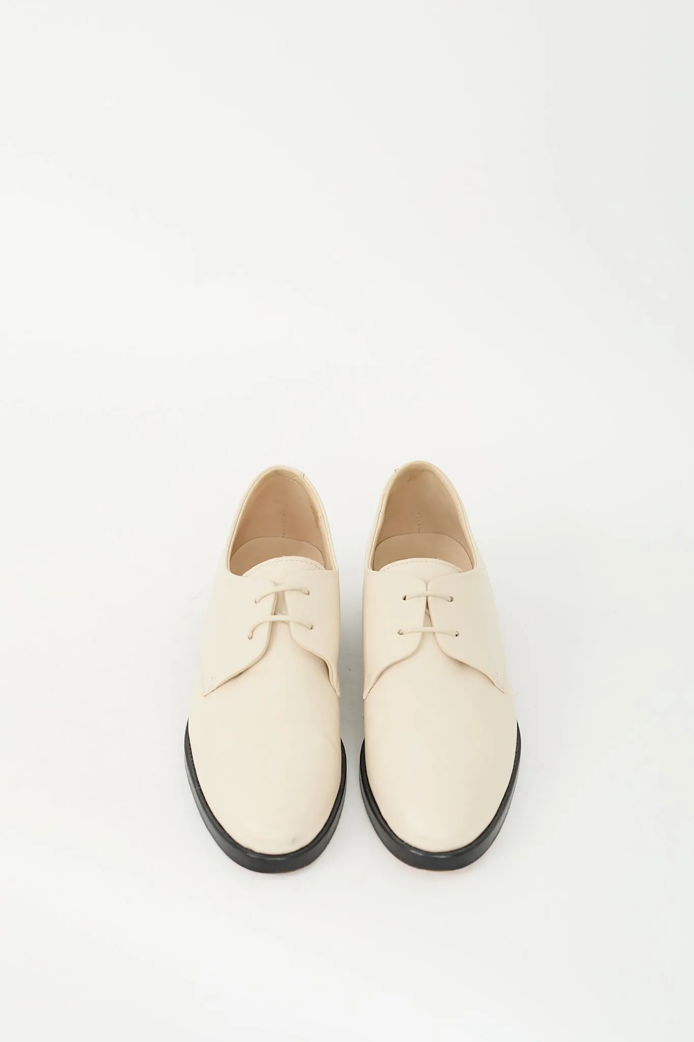 Cream Leather Pena Derby