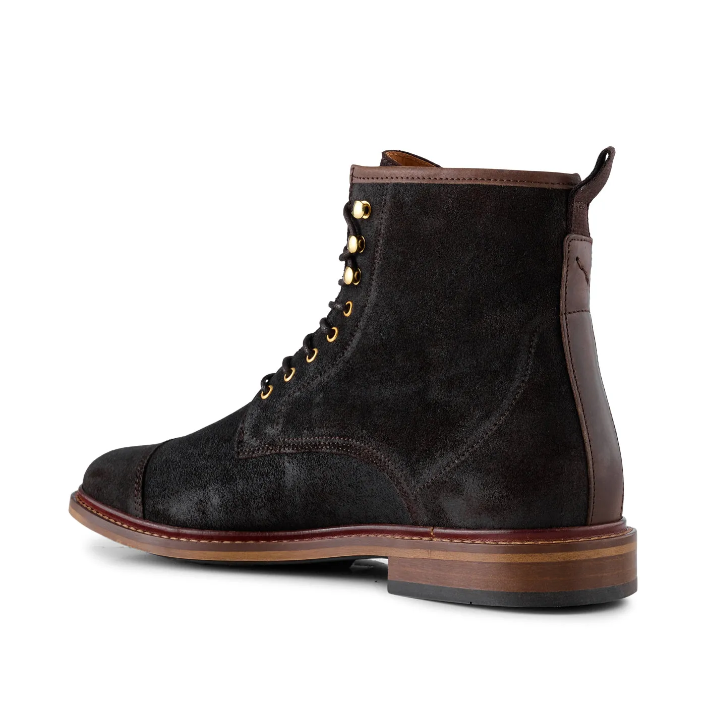 Curtis boot waxed - BROWN