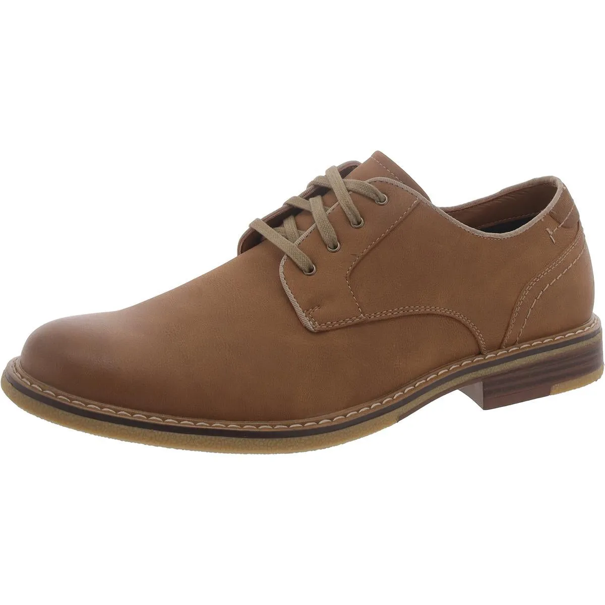 Dockers Mens Bronson Faux Leather Lace-Up Derby Shoes
