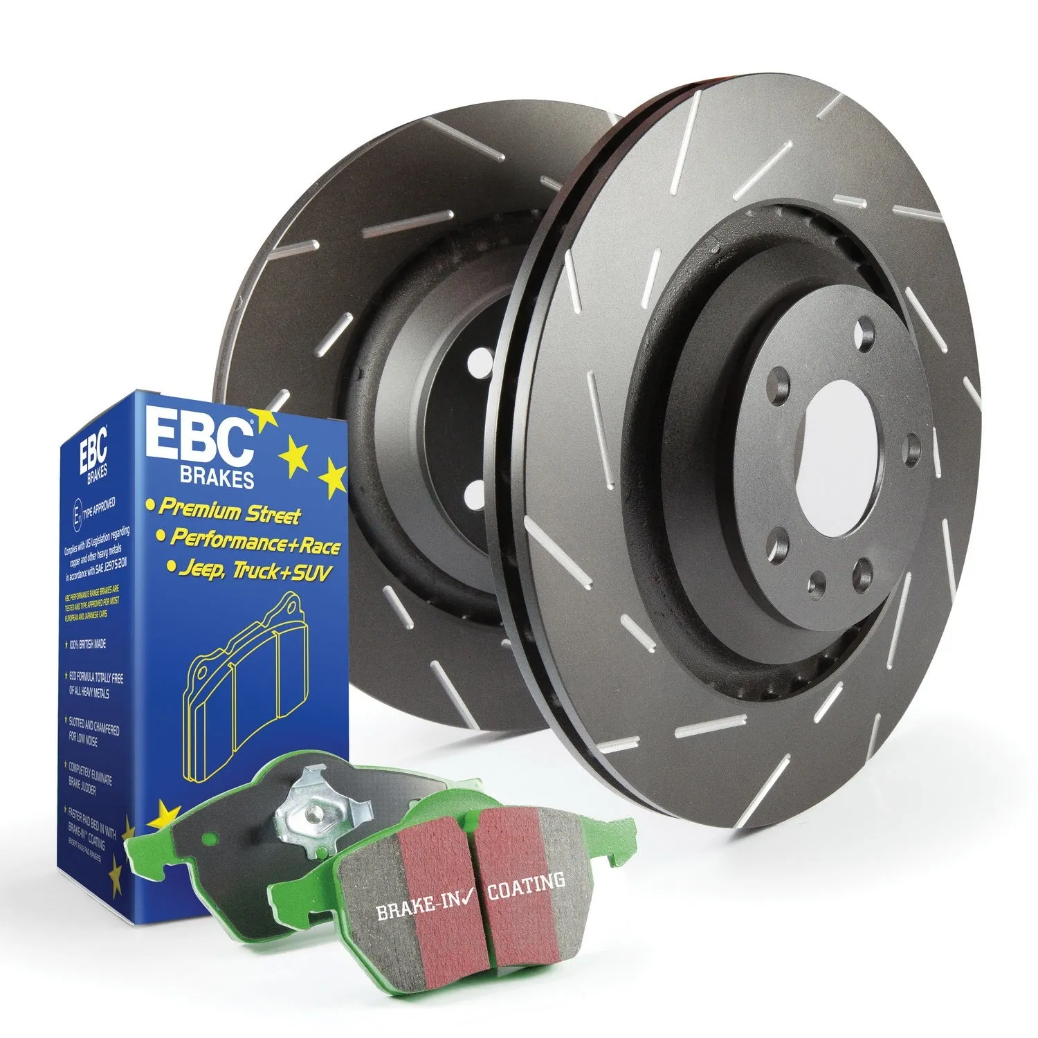 EBC Brakes S2KR1117 S2 Kits Greenstuff 2000 and USR Rotors