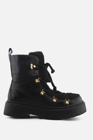 European Brand Zipper Laces Snow Boots | Suede