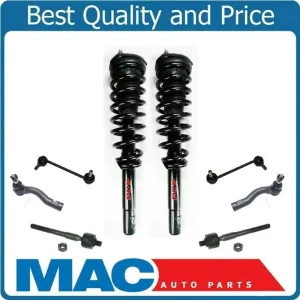 For 10-12 Fusion 2.5L FWD 16 17 Rims F Coil Spring Strus Tie Rods Sway Bar 8pc