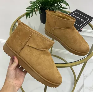 Ginevra - Stivaletto Eskimo Boots Comodo Cuoio