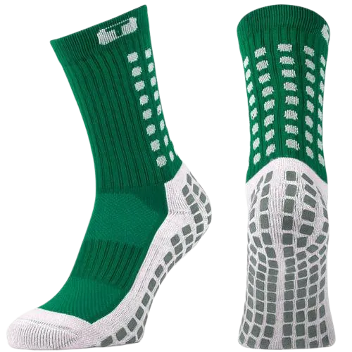 GREEN TRUSOX 3.0 MID-CALF CUSHION CREW GRIP SOCKS