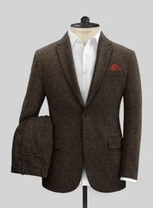 Harris Tweed Country Dark Brown Suit