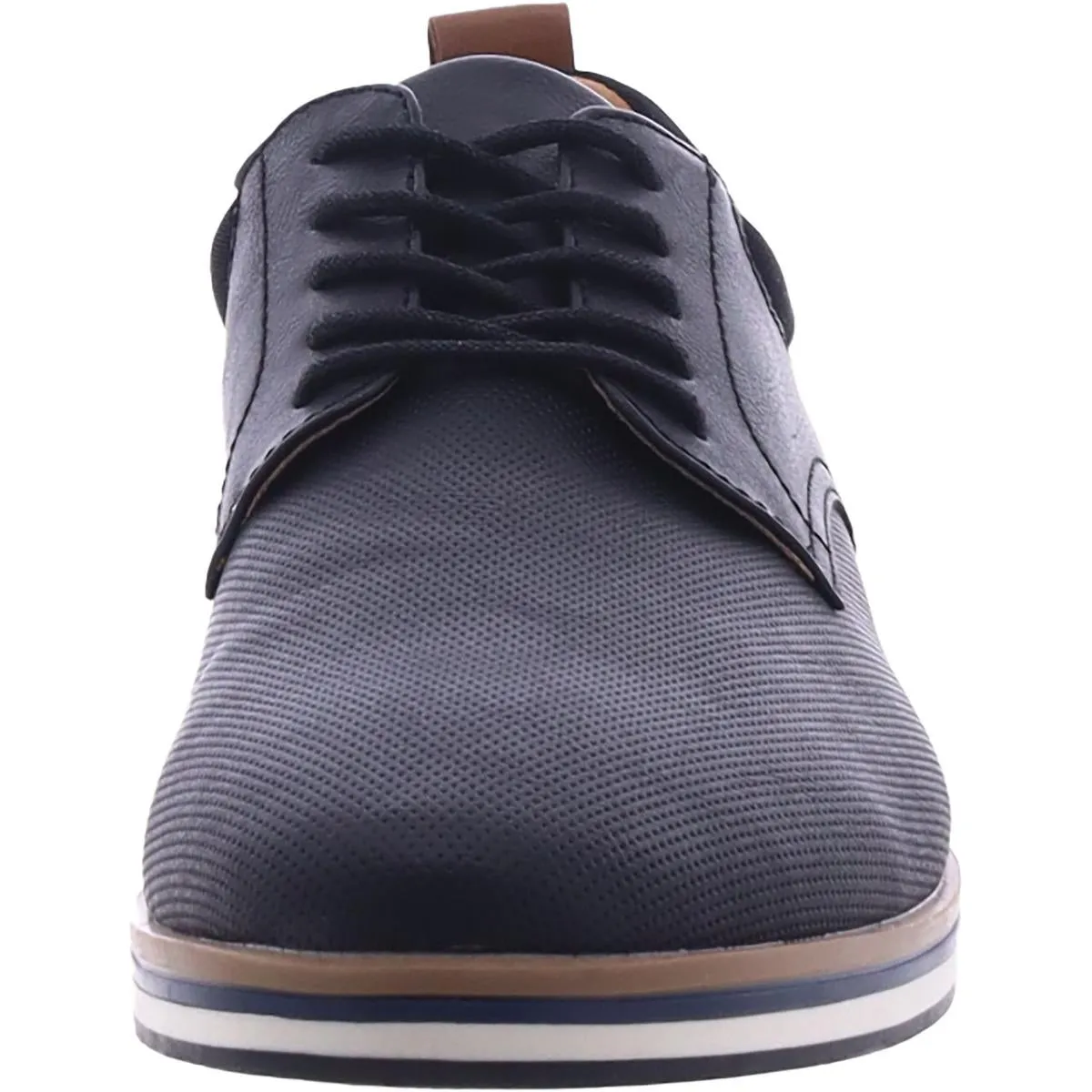 J. Ferrar Mens Faux Leather Memory Foam Derby Shoes