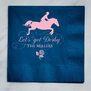 Let's Get Derby Cocktail Party Napkins