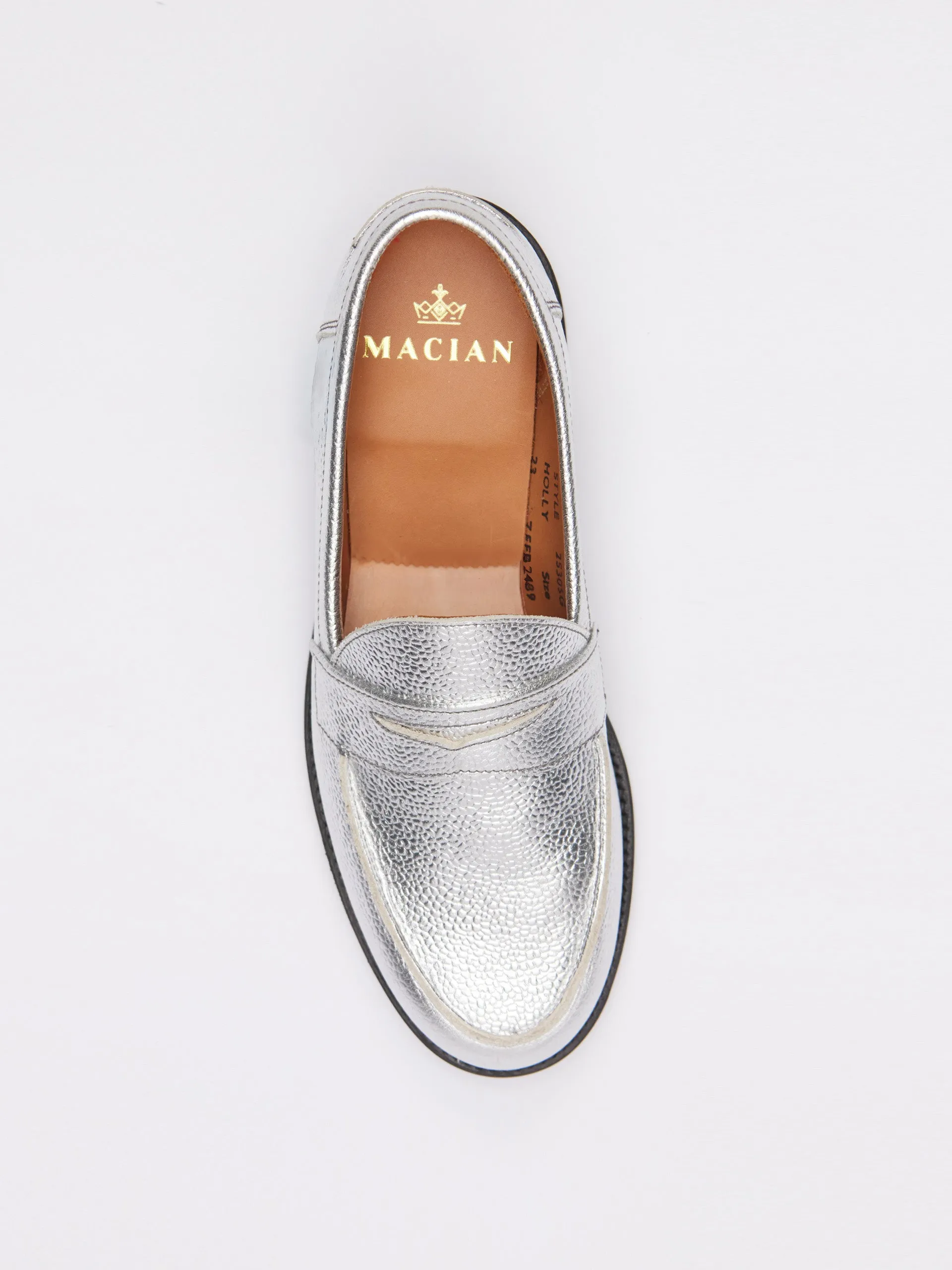Ludo silver Penny loafer