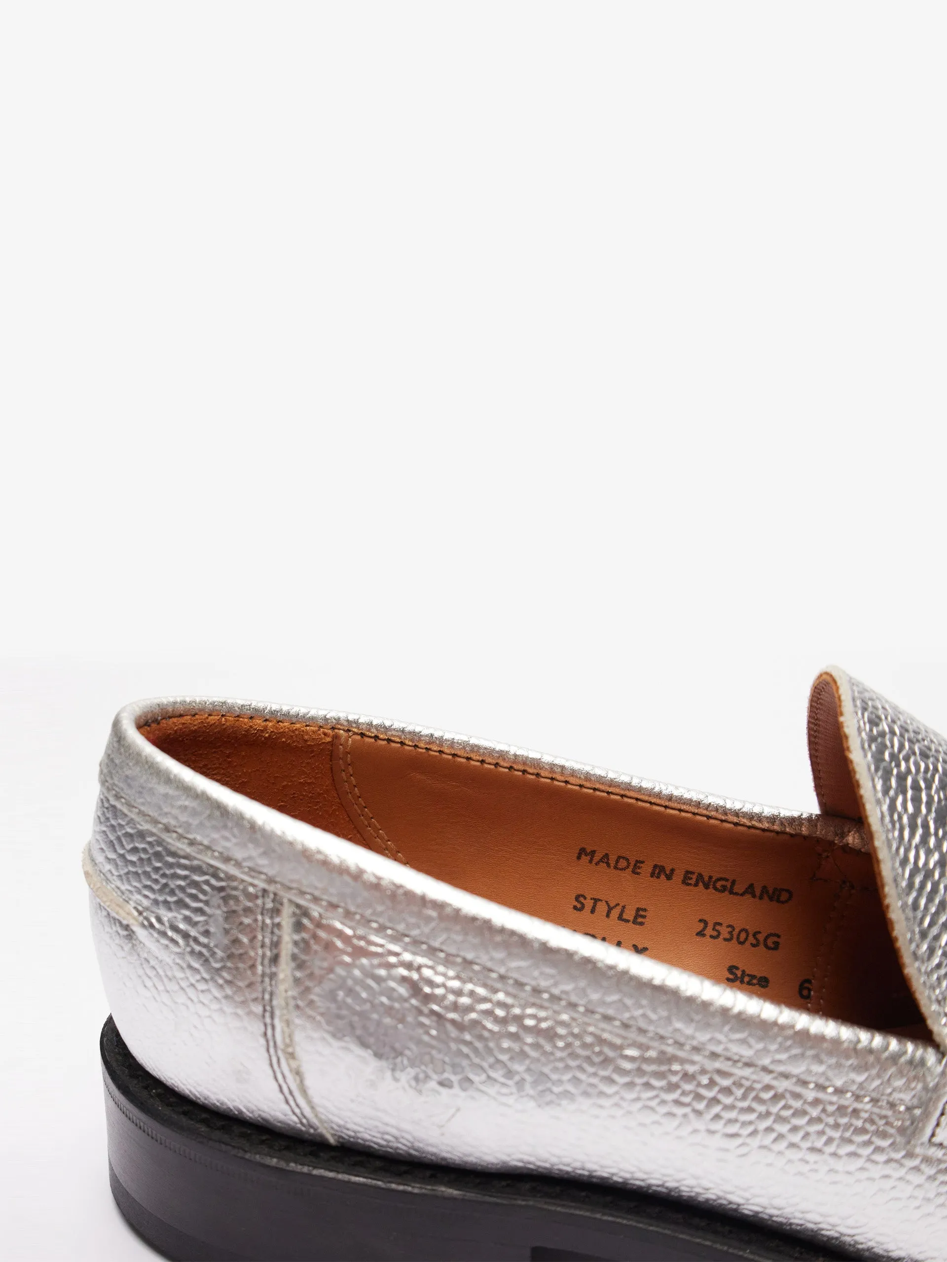 Ludo silver Penny loafer