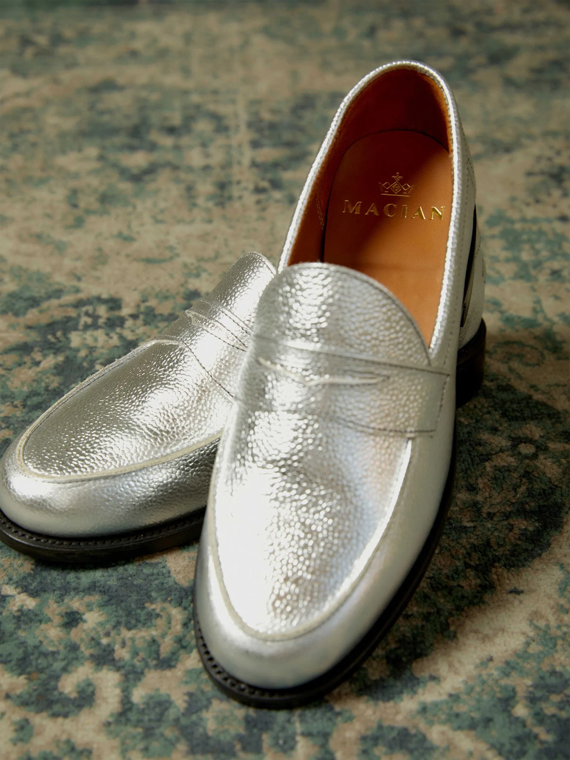 Ludo silver Penny loafer