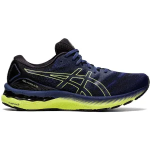 Men's Asics GEL-Nimbus 23, Thunder Blue/Glow Yellow, 12.5 D Medium