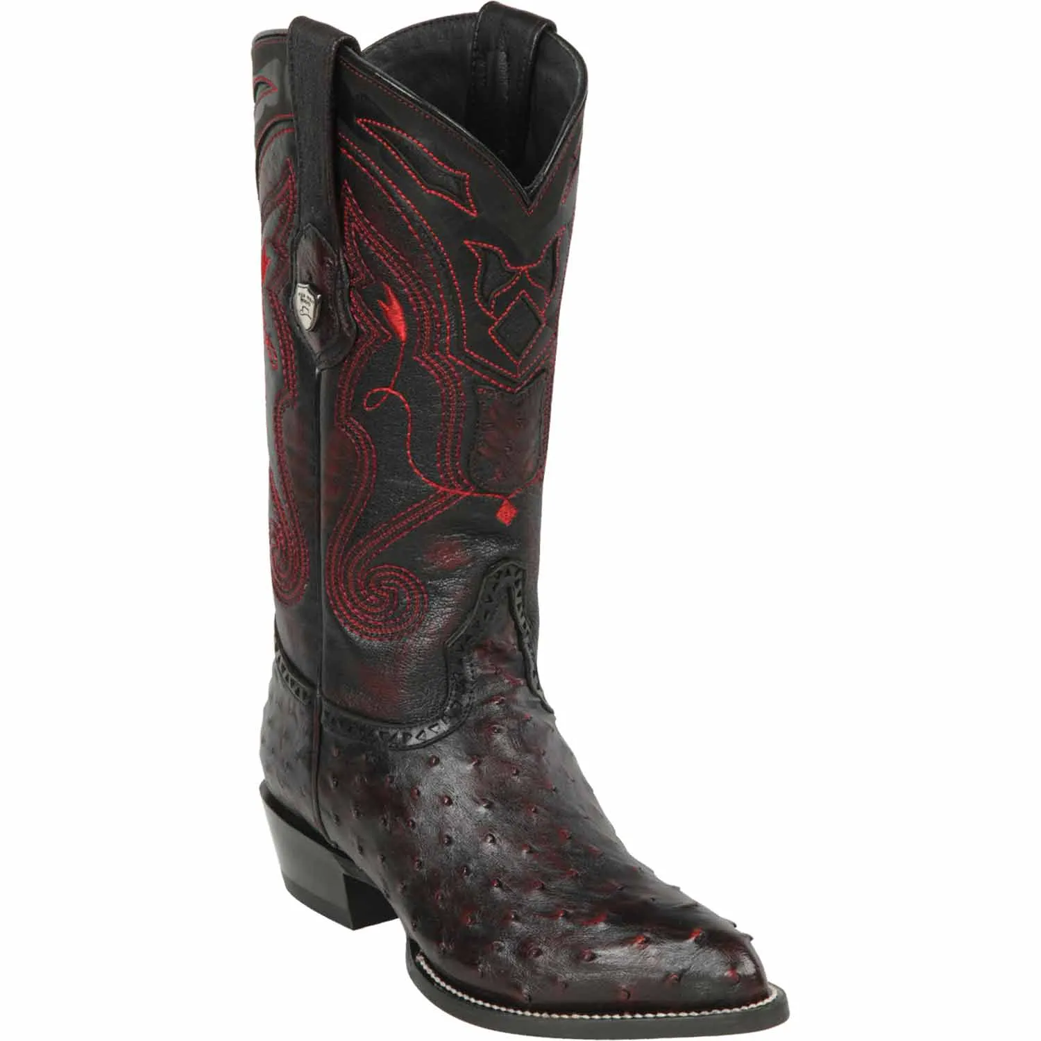 Men's Wild West Ostrich Skin J Toe Boot 2990318