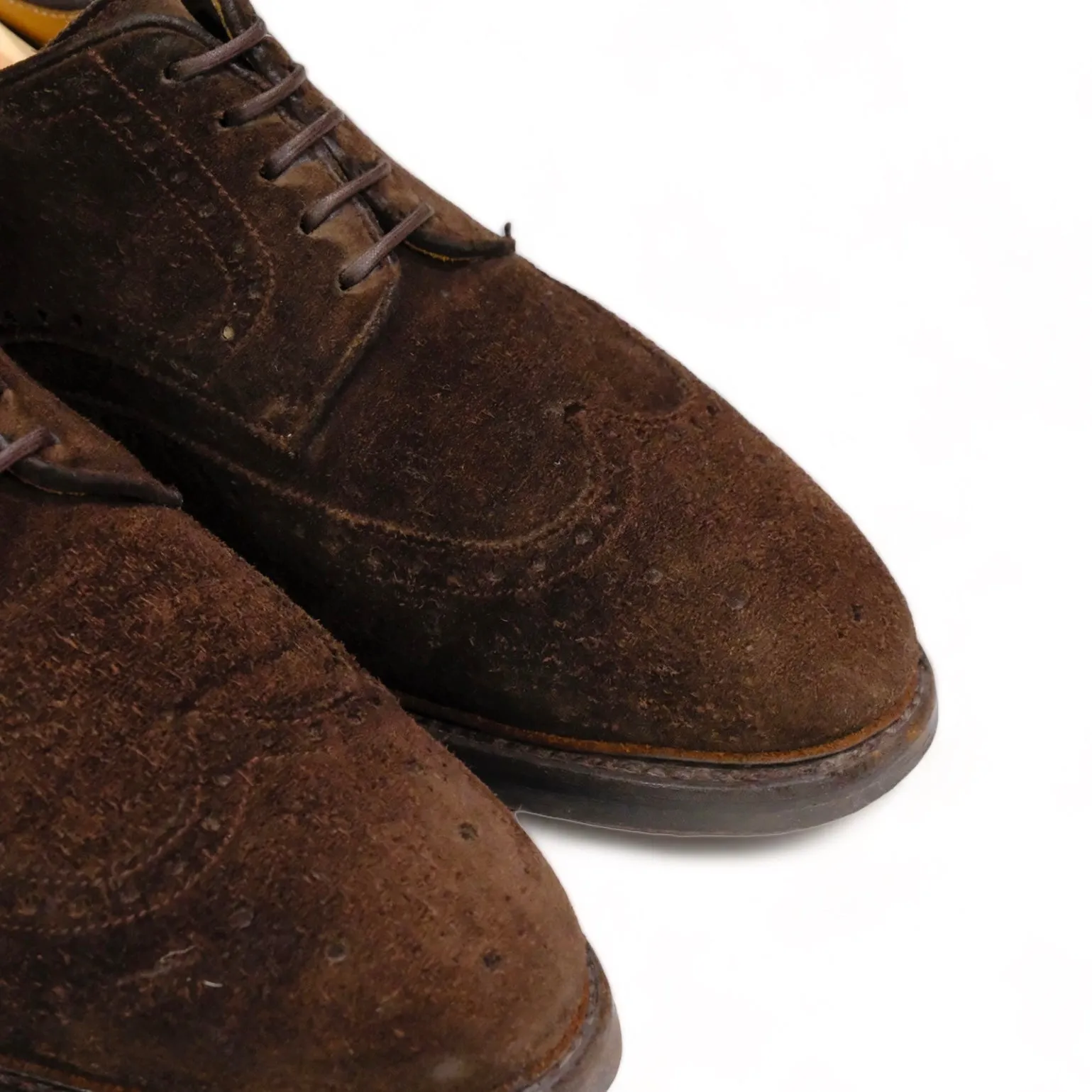 Morjas - Dark Brown Suede Brogues UK 8,5 / EU 42,5