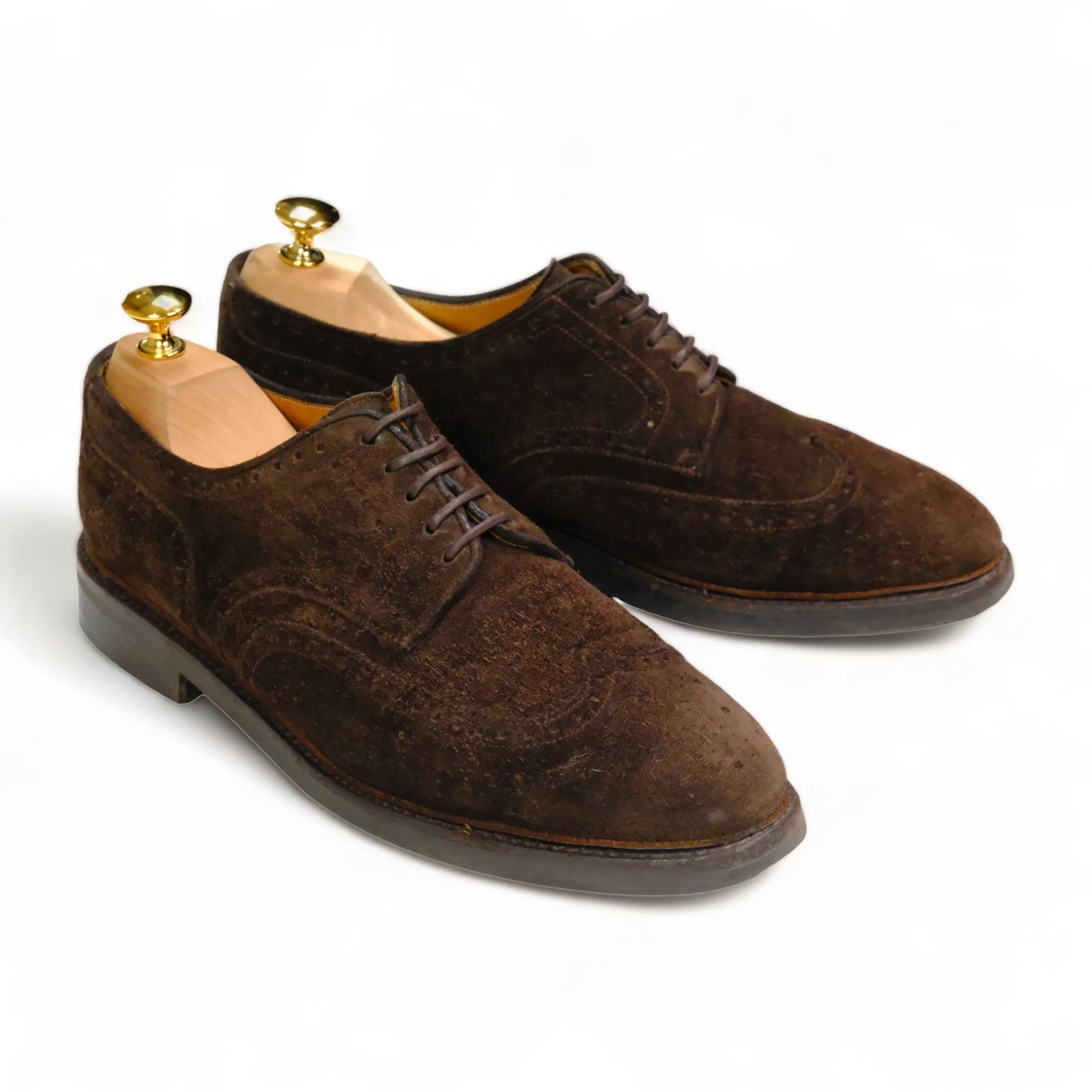 Morjas - Dark Brown Suede Brogues UK 8,5 / EU 42,5