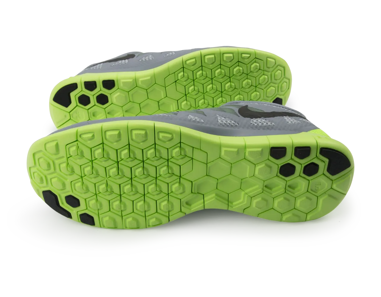Nike Men's Free 5.0 Running Shoes Magnet Grey/Black/Electric Green