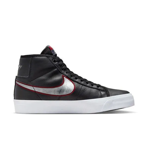 Nike SB Blazer Mid PRO GT Black - Metallic Silver - White