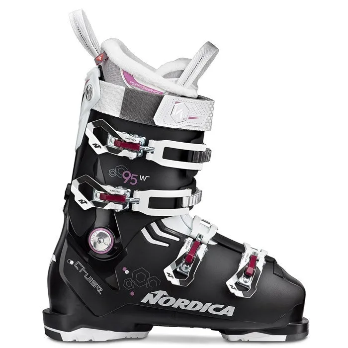 Nordica 2020 The Cruise 95W Blk Wht Pur Womens Ski Boots