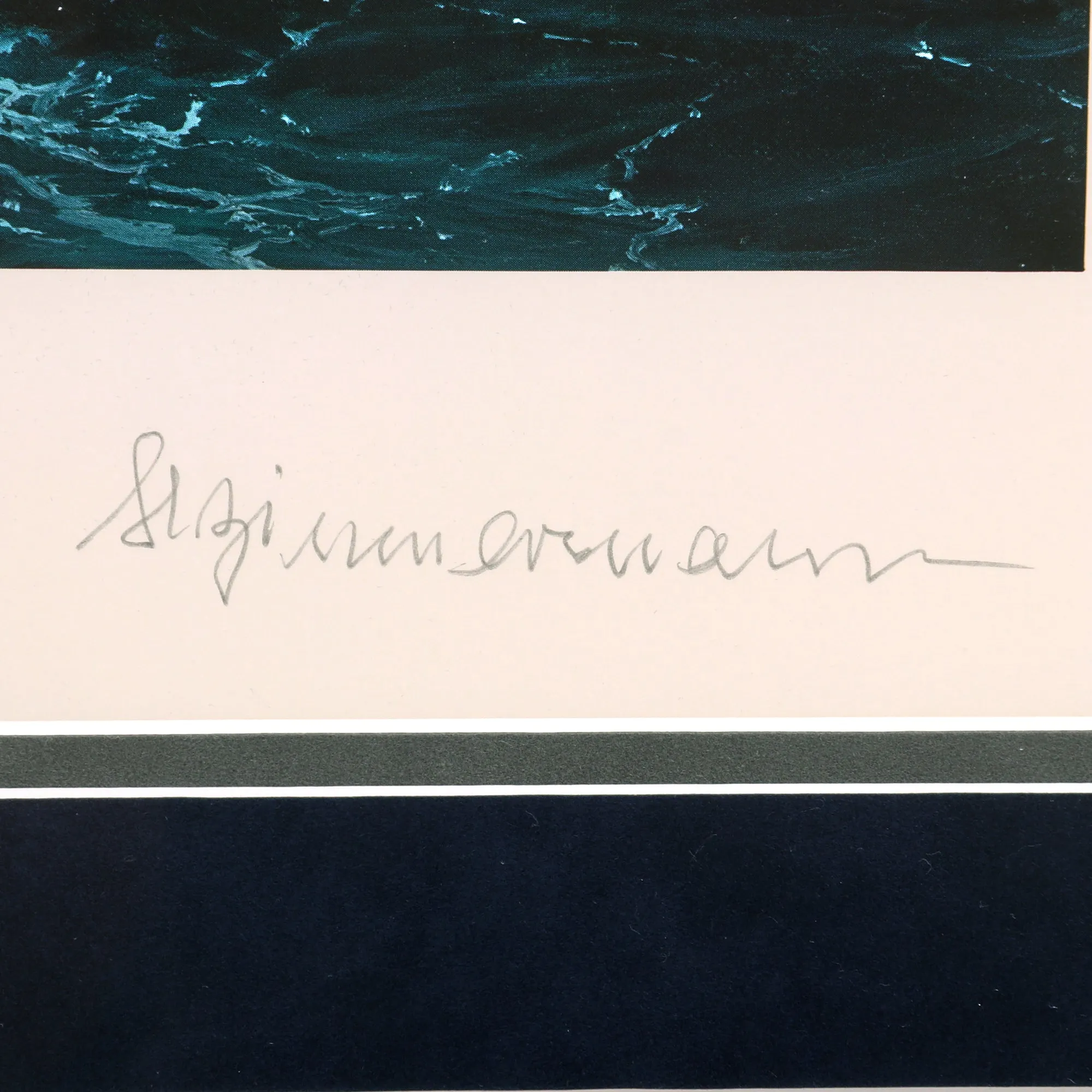 Original Artwork Print: “Sighting the Bismarck” Painting of British Catalina from RAF 209 Squardon over the Battleship; Signed by Artist & 4 Bismarck Survivors - 37" x 28", in Museum Grade Frame