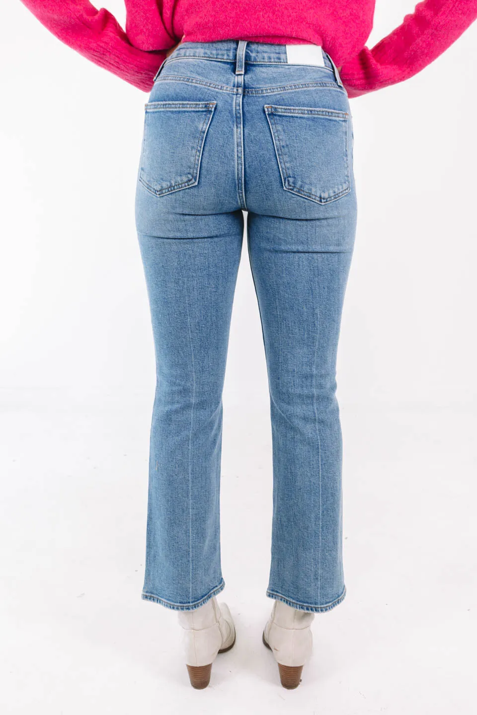 Pistola Lennon High Rise Crop Boot Jeans - Derby