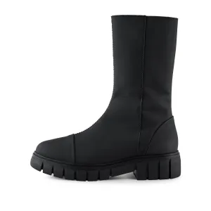 Rebel boot leather - MAT BLACK
