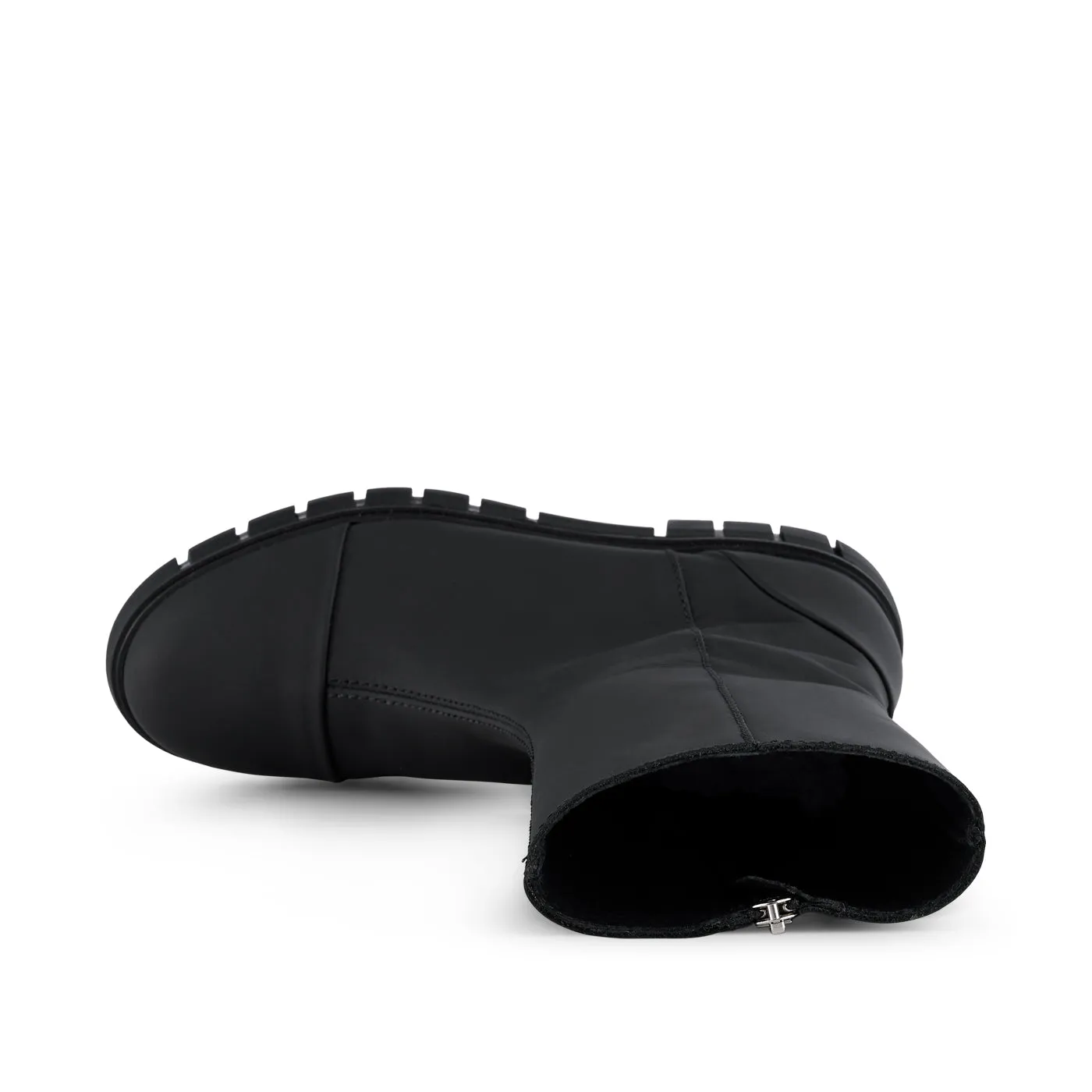 Rebel boot leather - MAT BLACK