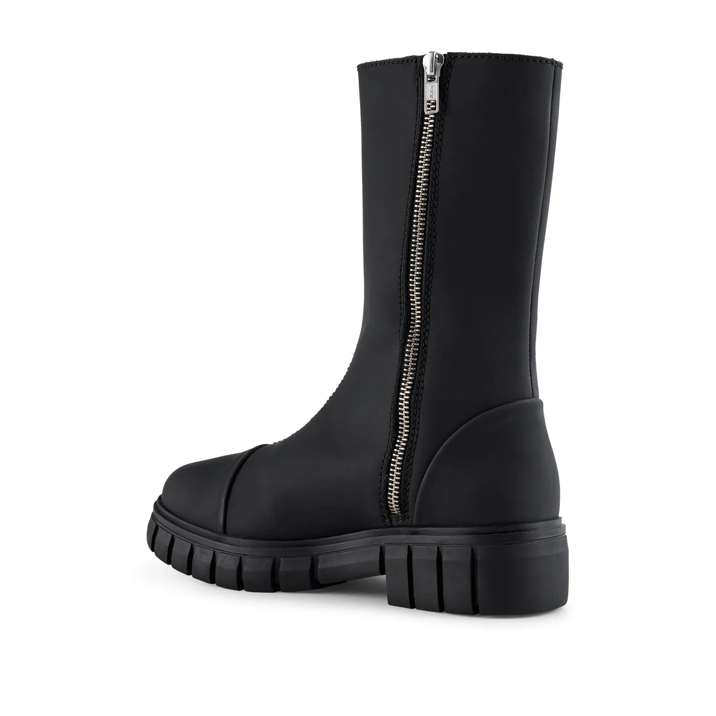 Rebel boot leather - MAT BLACK