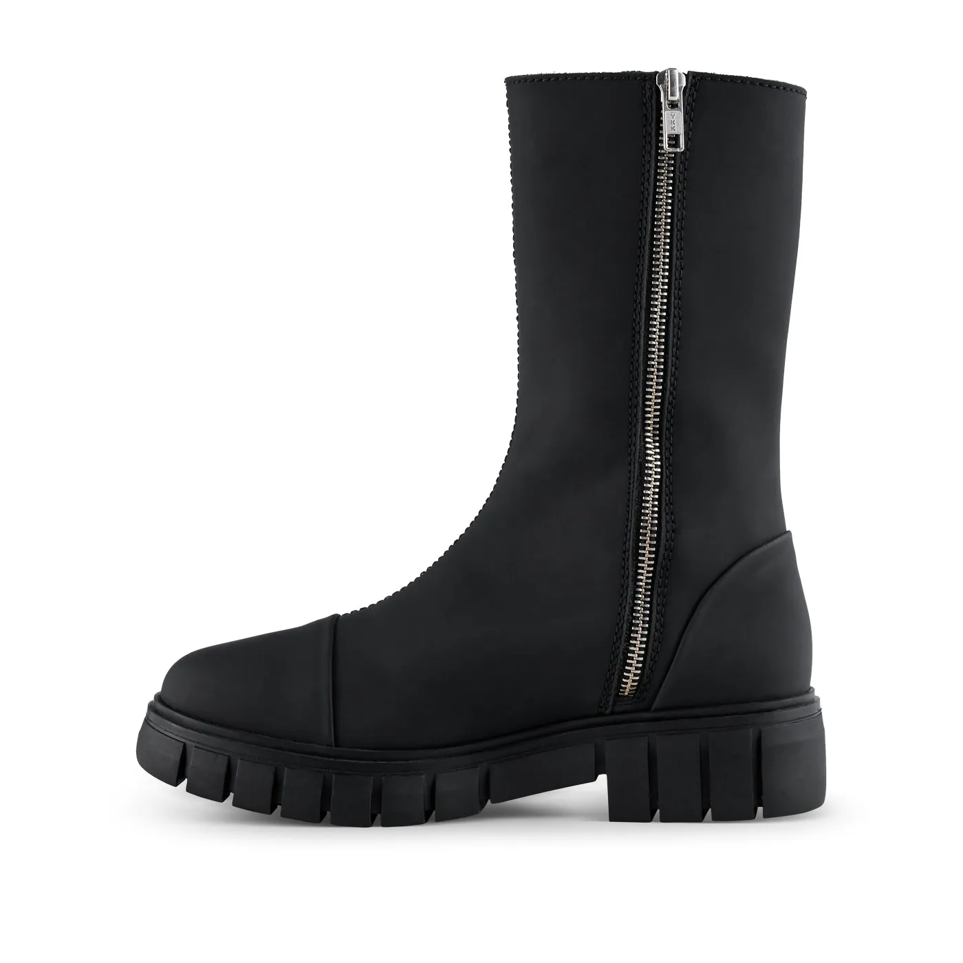 Rebel boot leather - MAT BLACK
