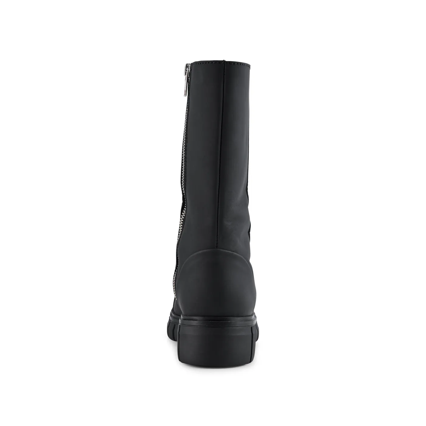 Rebel boot leather - MAT BLACK