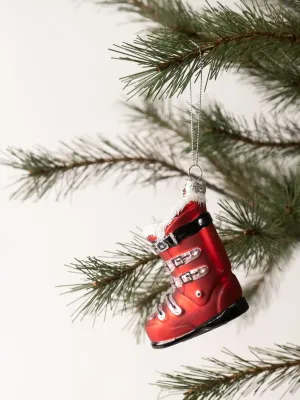 Red Ski Boot Ornament