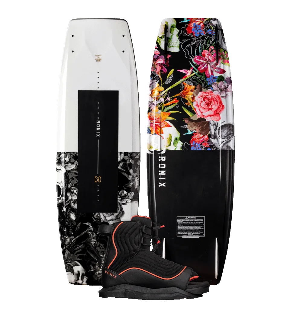 Ronix Women's Wakeboard Package - Quarter 'Til Midnight w/ Luxe Boots | Sale!