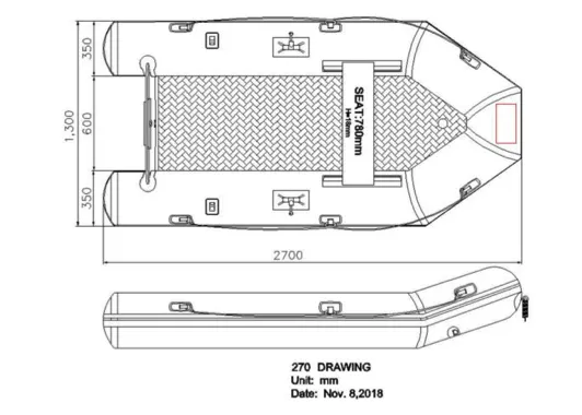 Seago Go Lite 270 Inflatable Tender - New 2024 Model - In Stock