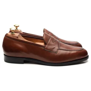 'Sloane' Brown Leather Loafers UK 10.5 F
