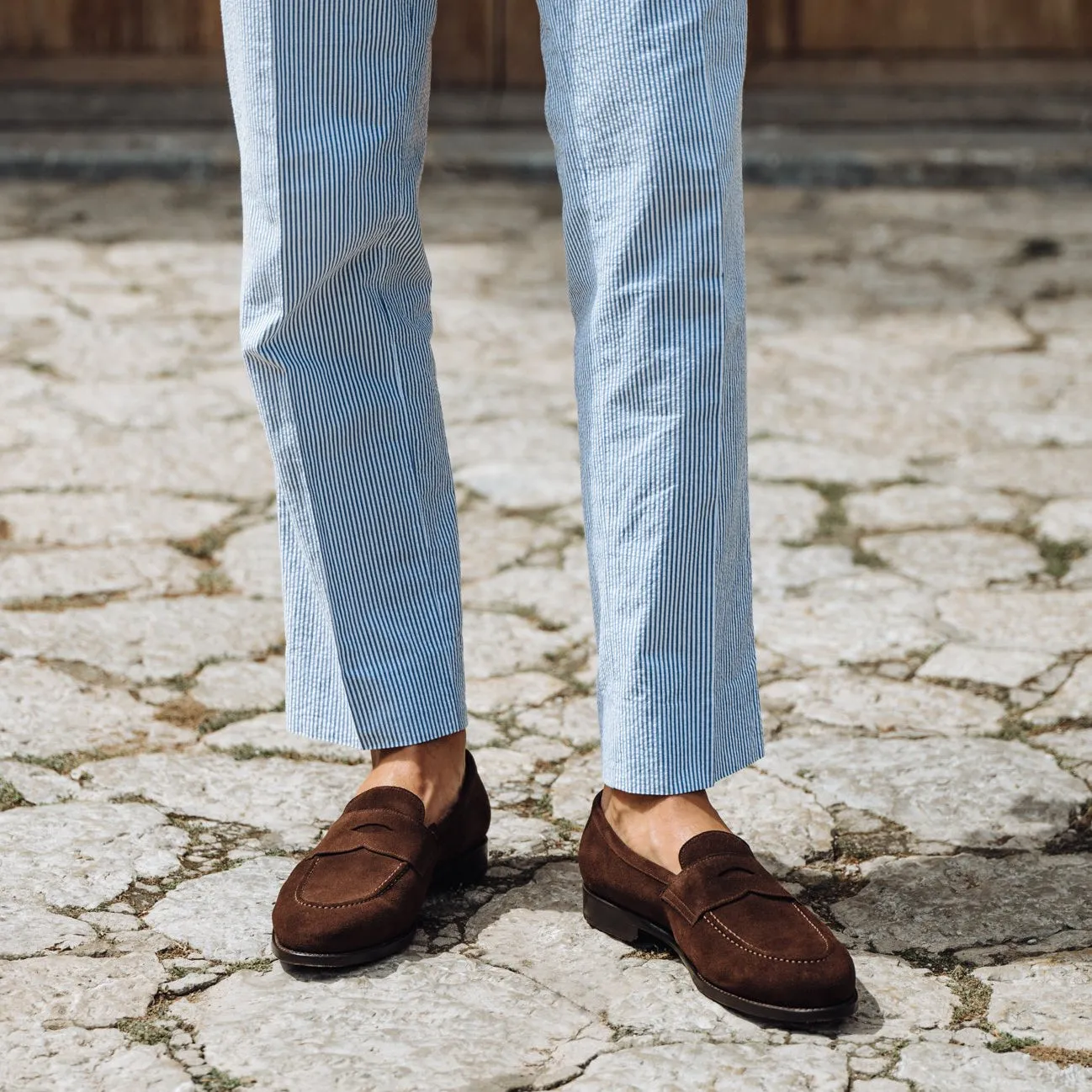 The Penny Loafer - Brown Suede
