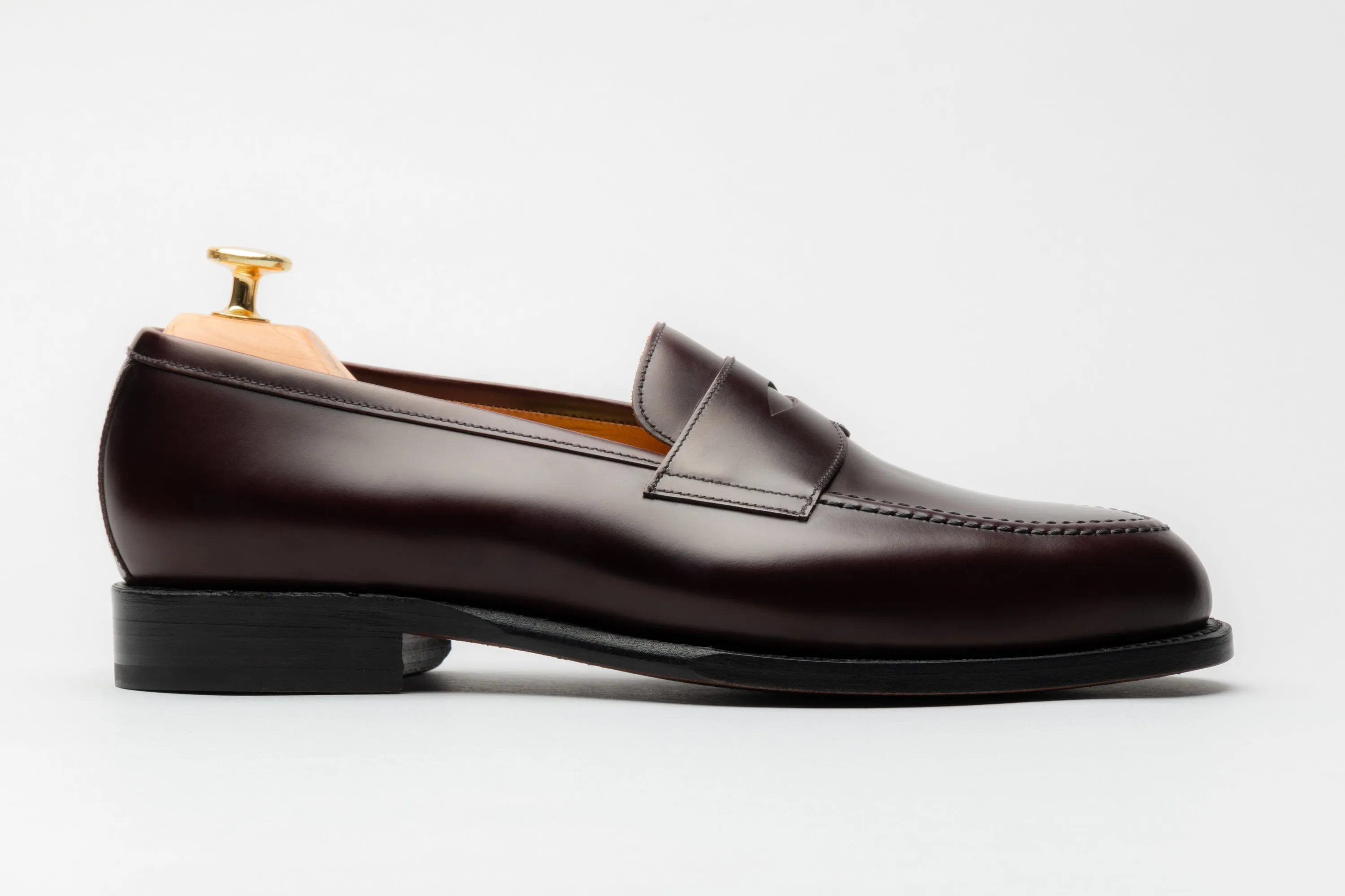 The Penny Loafer - Burgundy Calf