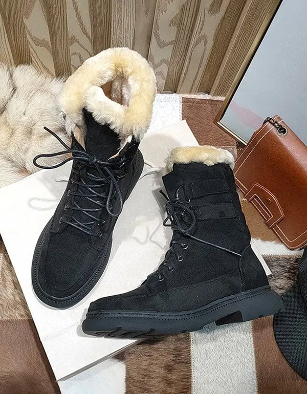 Thick Plush Liner Winter Snow Boots