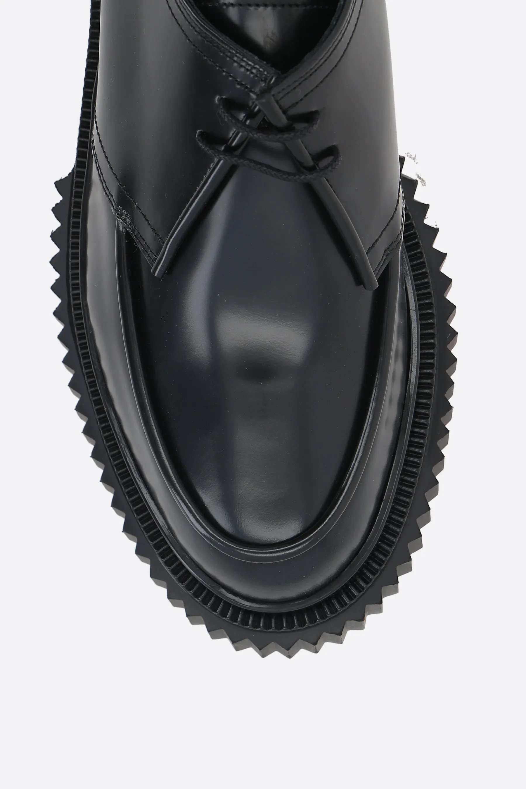 Type 132 derby shoes in brushed leather